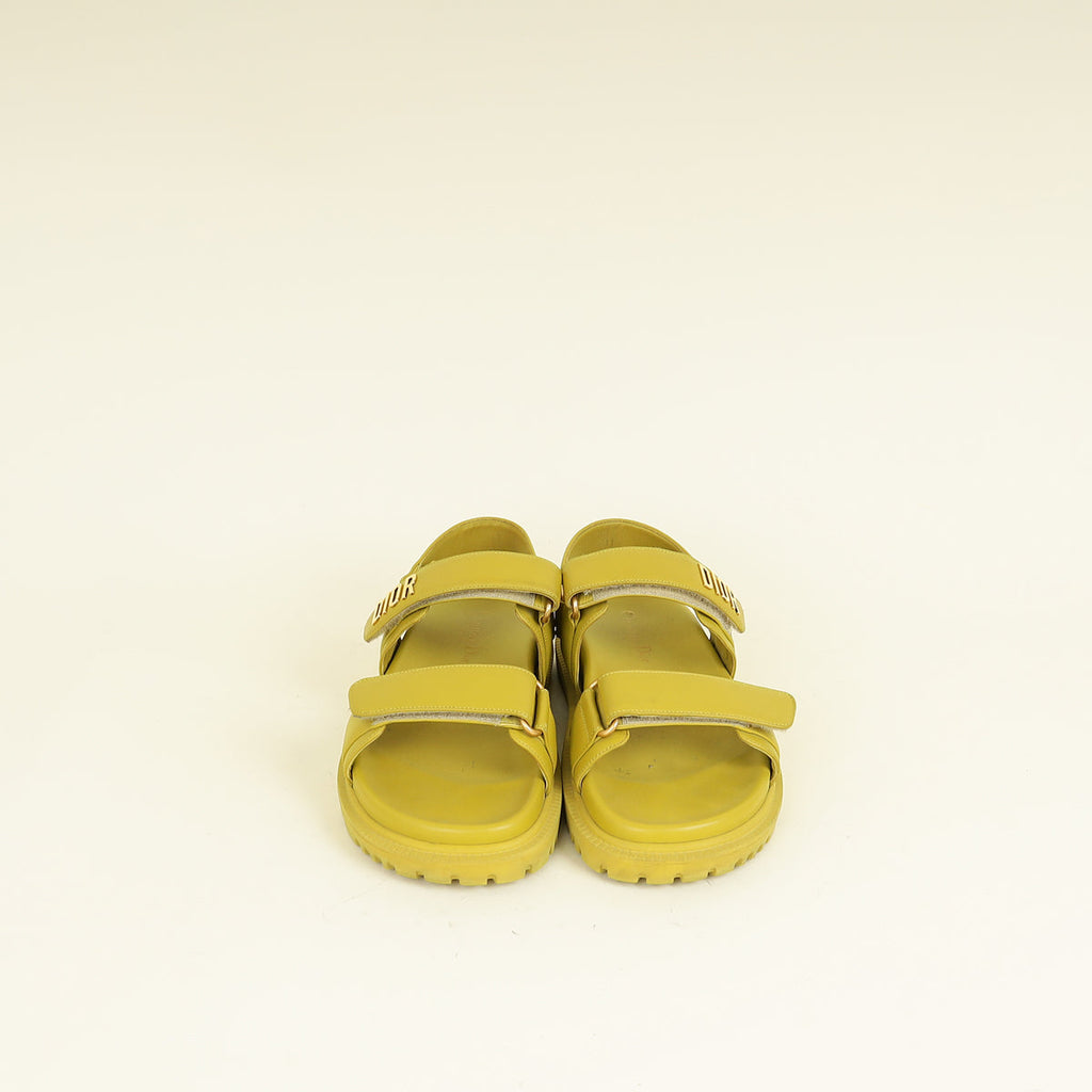 Christian Dior Mustard Dioract Sandal 37