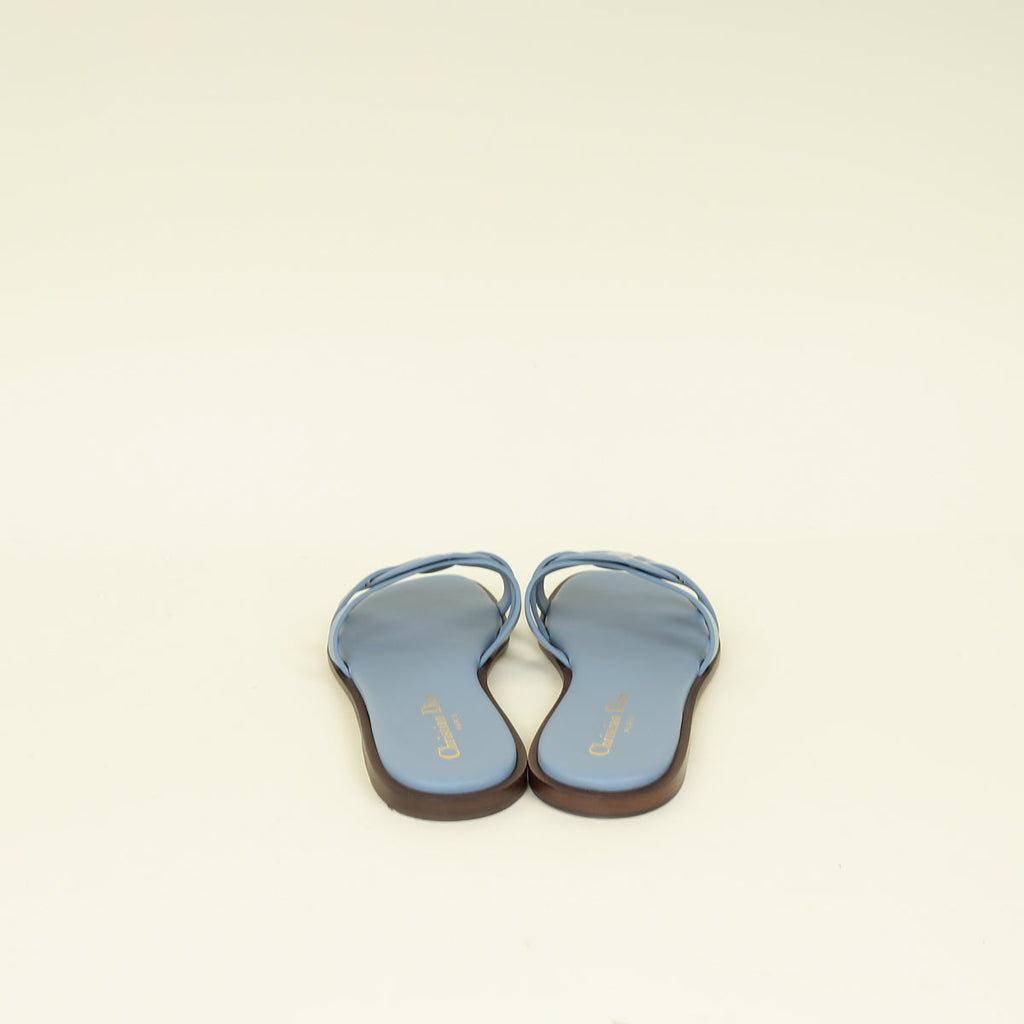 Christian Dior Blue D Club Slide Sandal 37