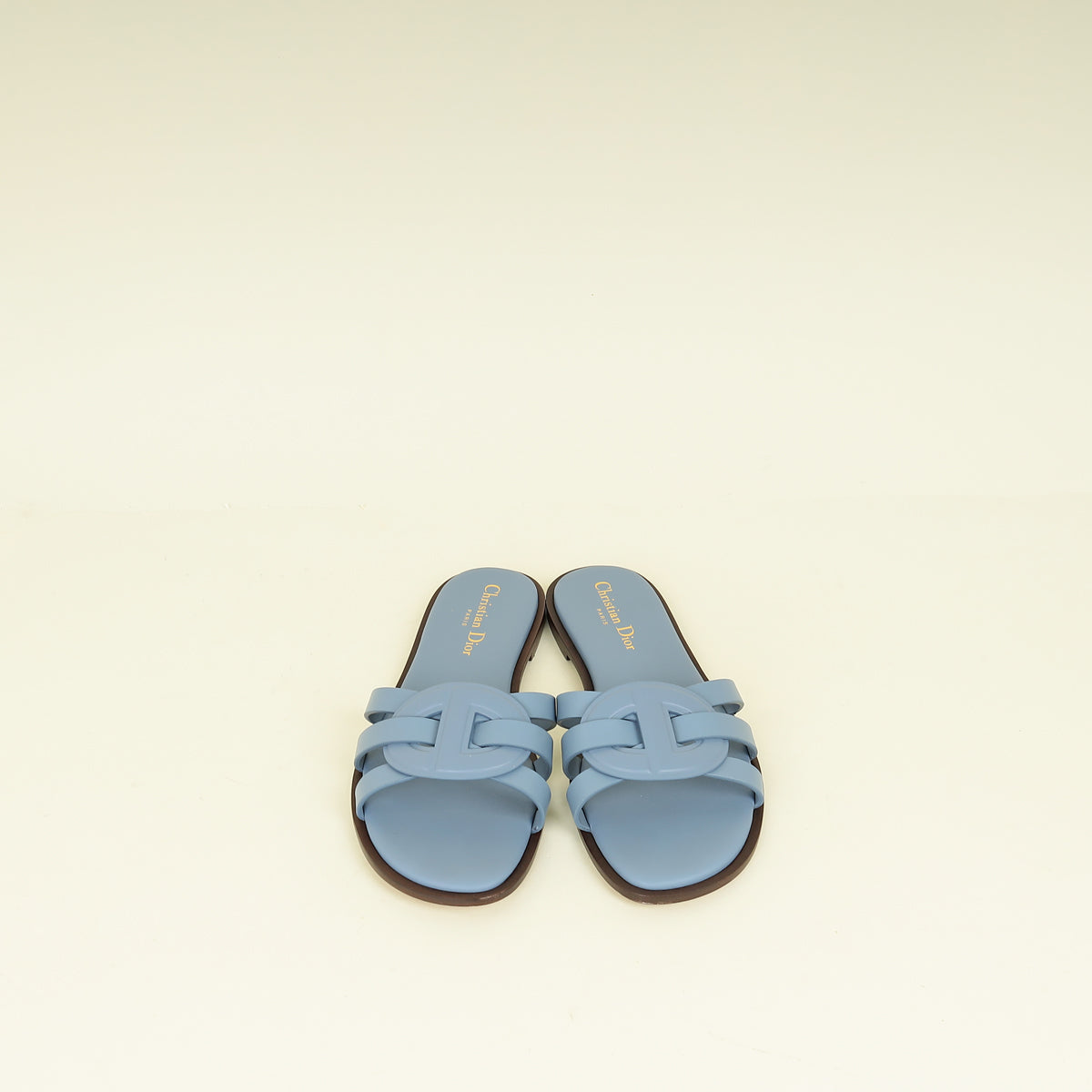 Christian Dior Blue D Club Slide Sandal 37