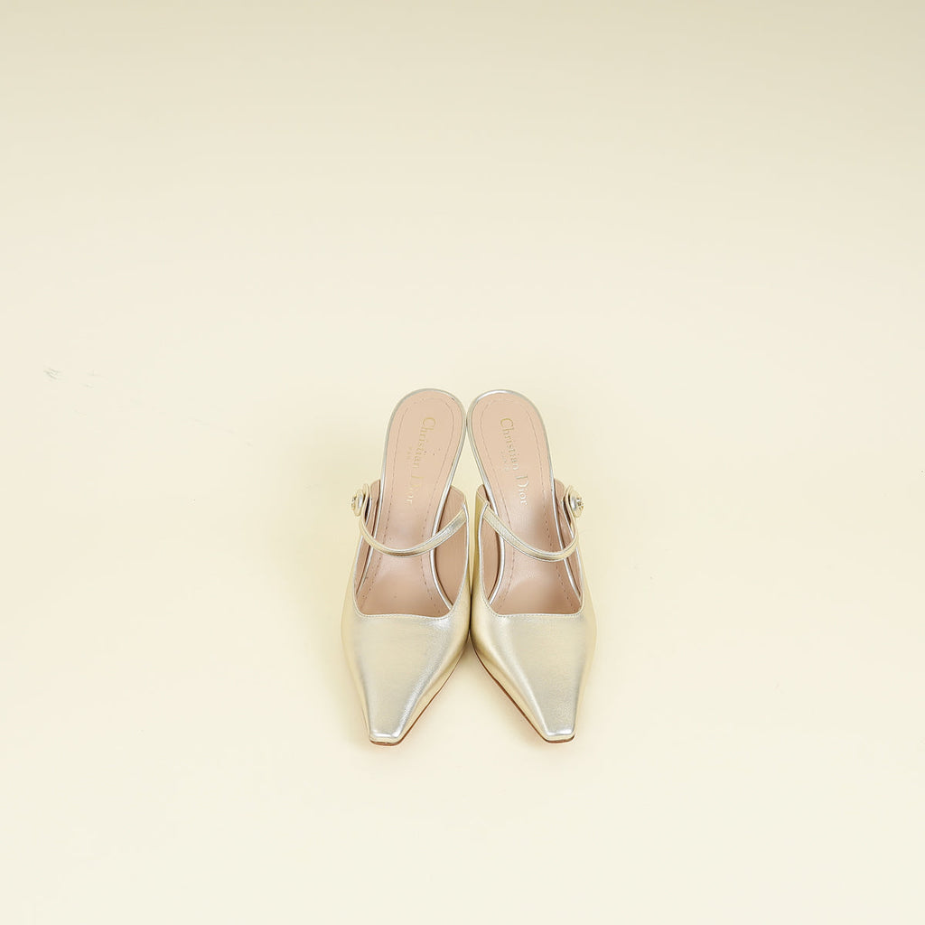 Christian Dior Dore Capture Heeled Mules 37