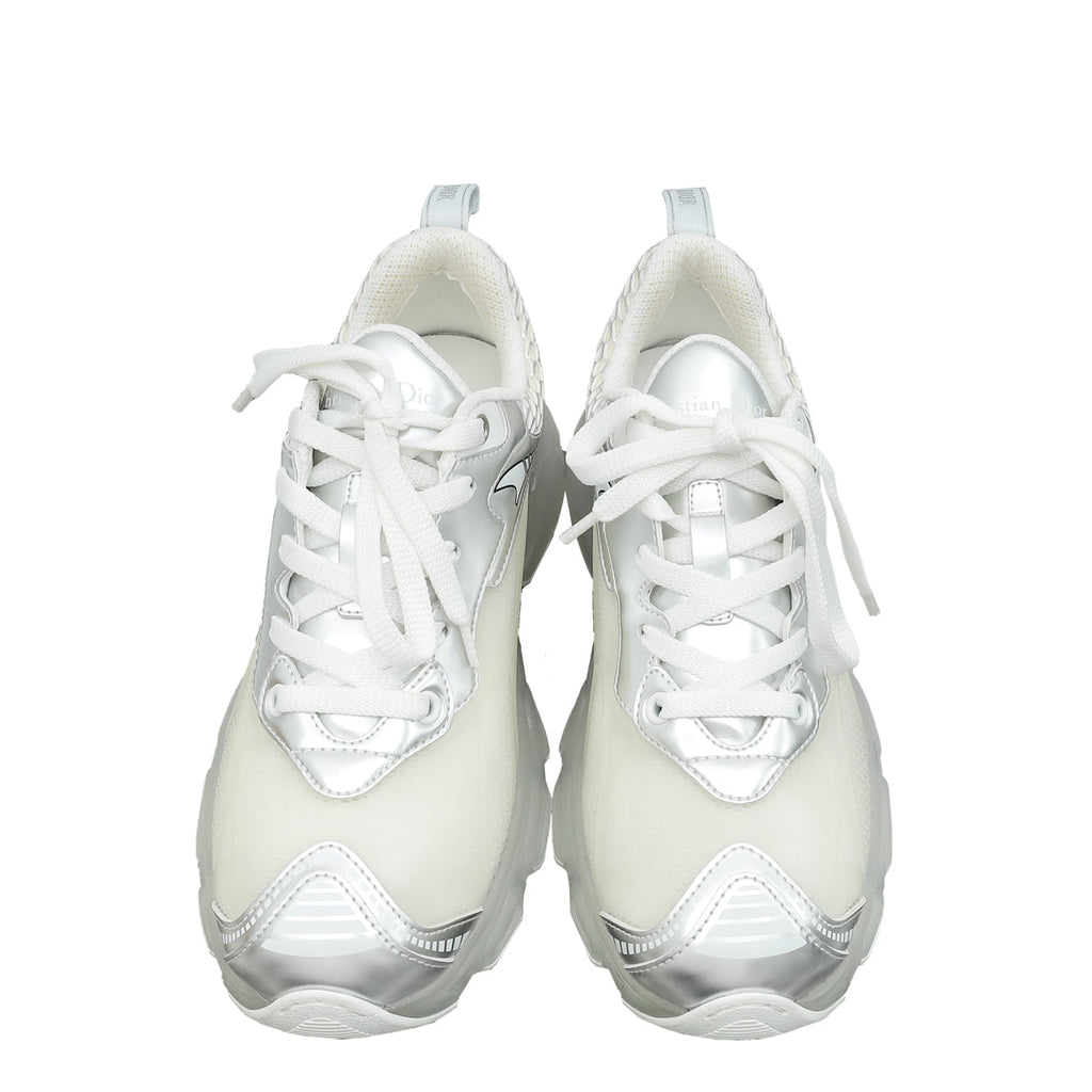 Christian Dior Bicolor Matte Technical Fabric Mesh Dior Vibe Sneakers 37