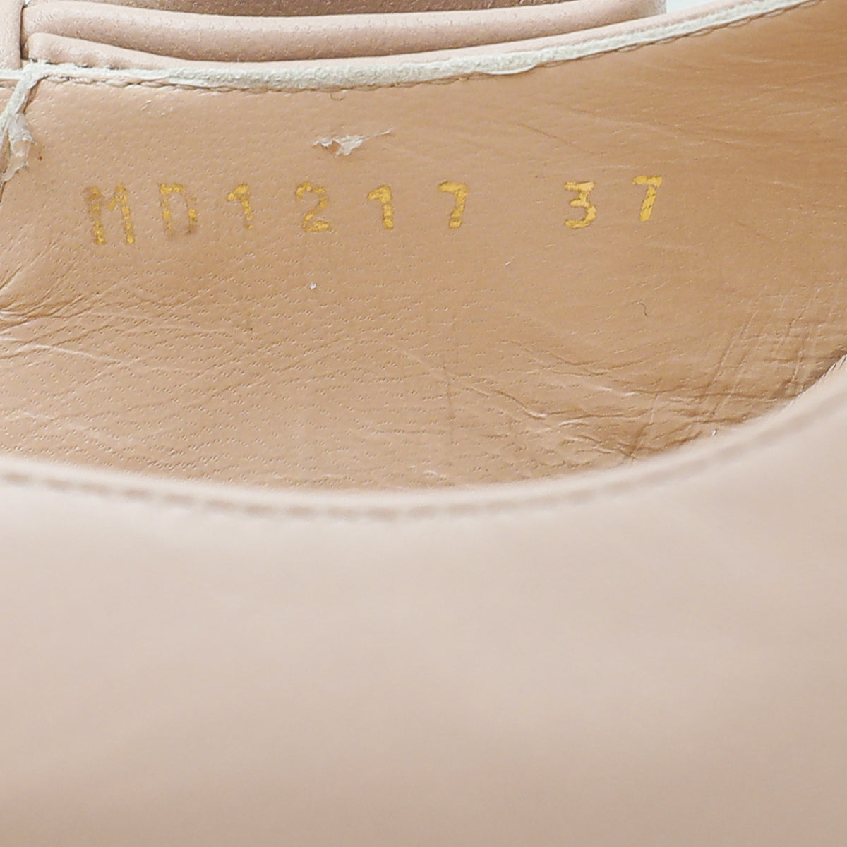 Christian Dior Nude Studded J'Adior Slingback Pumps 37