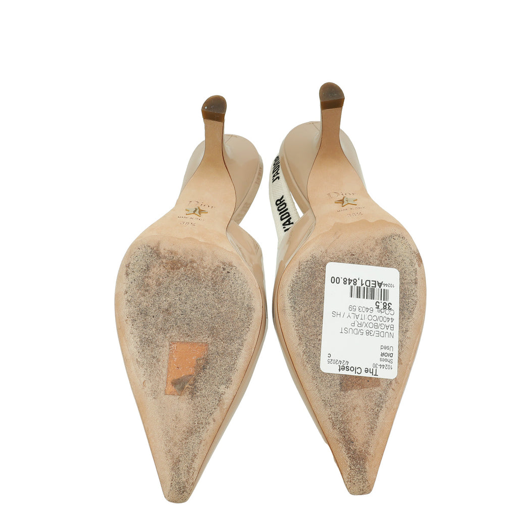 Christian Dior Nude J'adior Slingback Pump 38.5