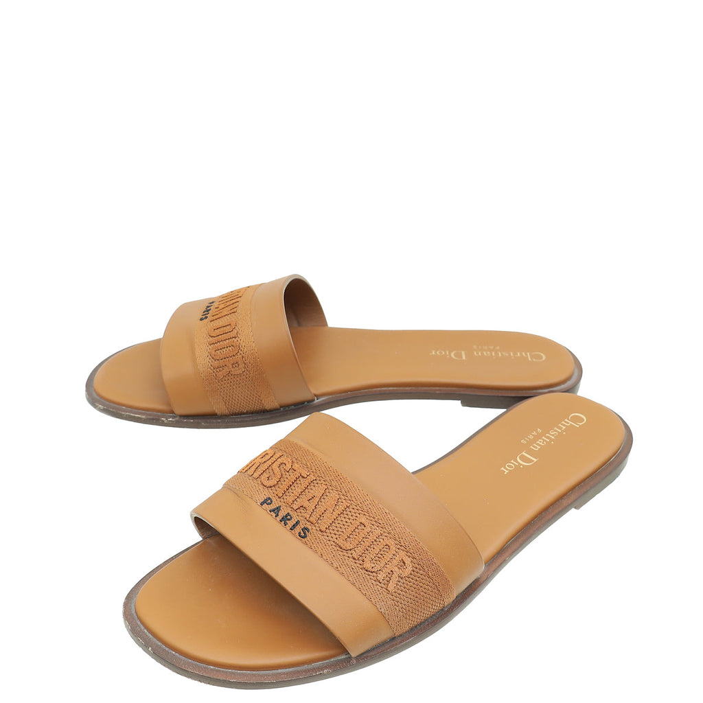 Christian Dior Camel Dway Slide 38.5