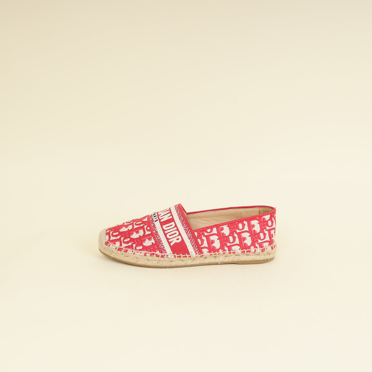 Christian Dior Red Granville Espadrille 38.5