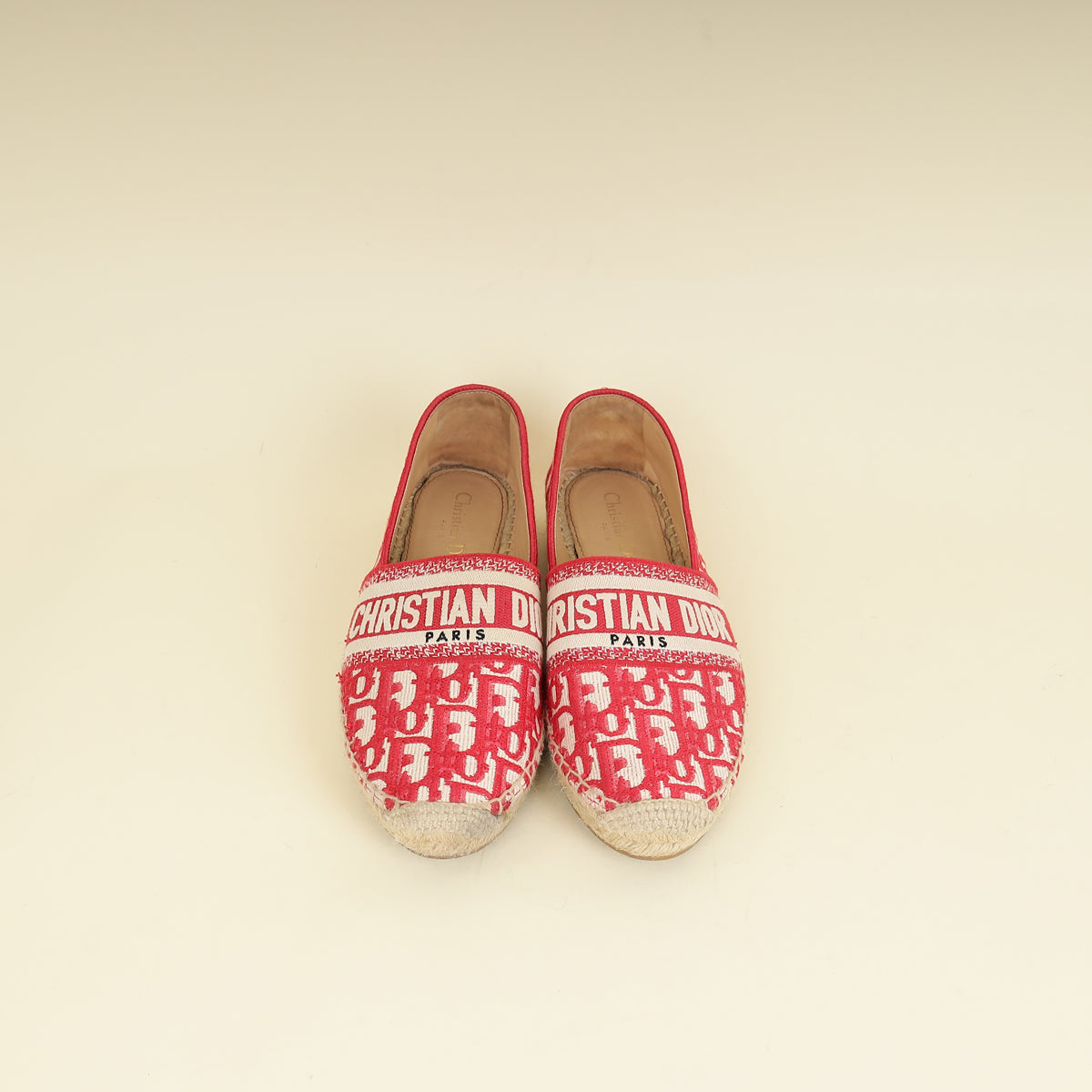 Christian Dior Red Granville Espadrille 38.5