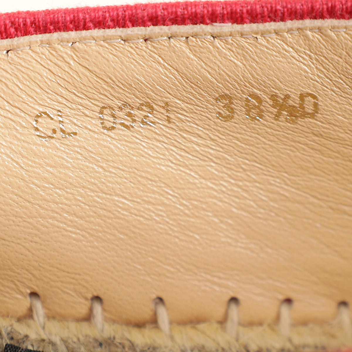 Christian Dior Red Granville Espadrille 38.5