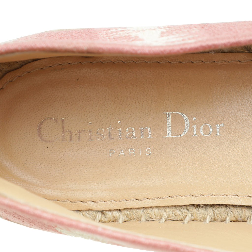 Christian Dior Bicolor D-Stripes Granville Espadrille 38.5