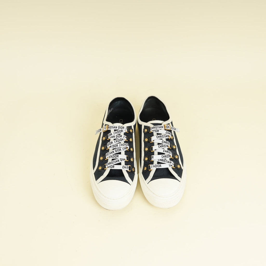 Christian Dior Navy Blue Walk'n'Dior Low Top Sneaker 38.5
