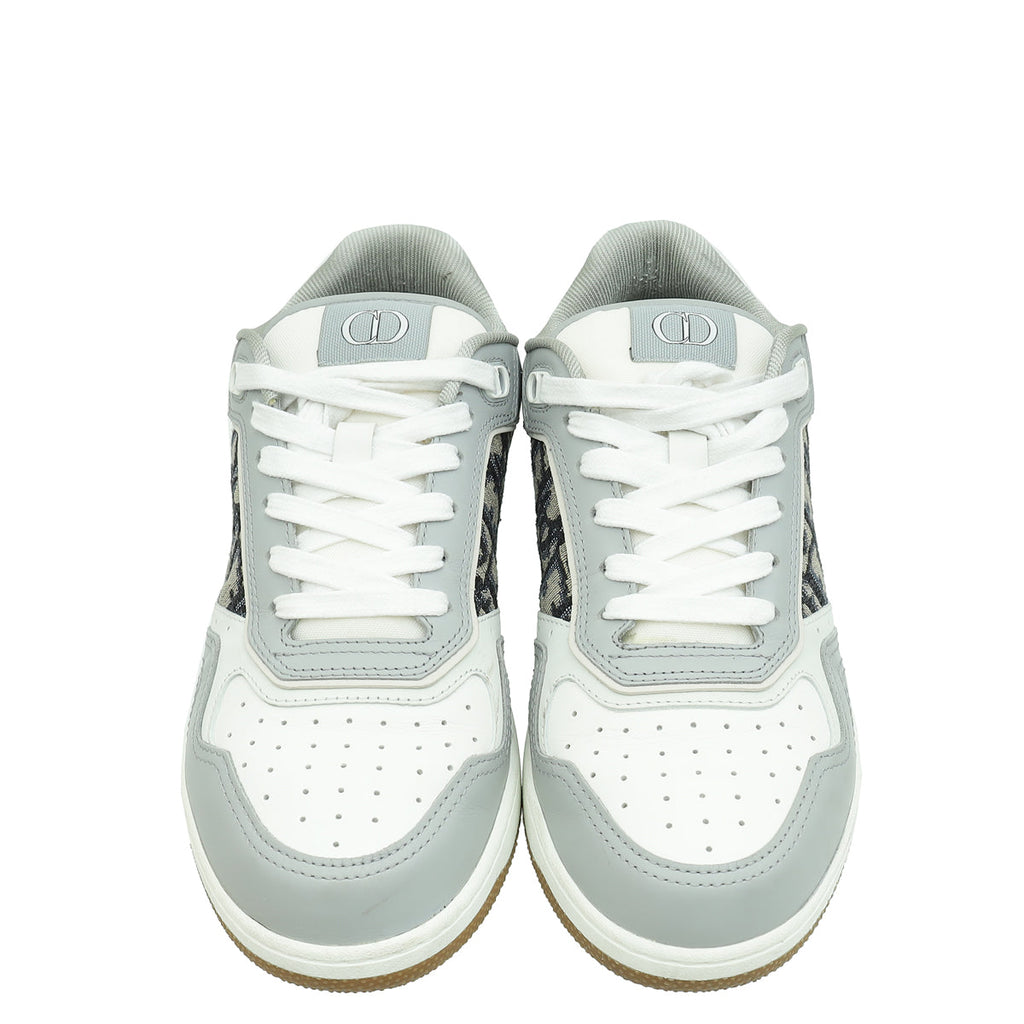Christian Dior Bicolor Oblique B27 Low-Top Sneaker 38