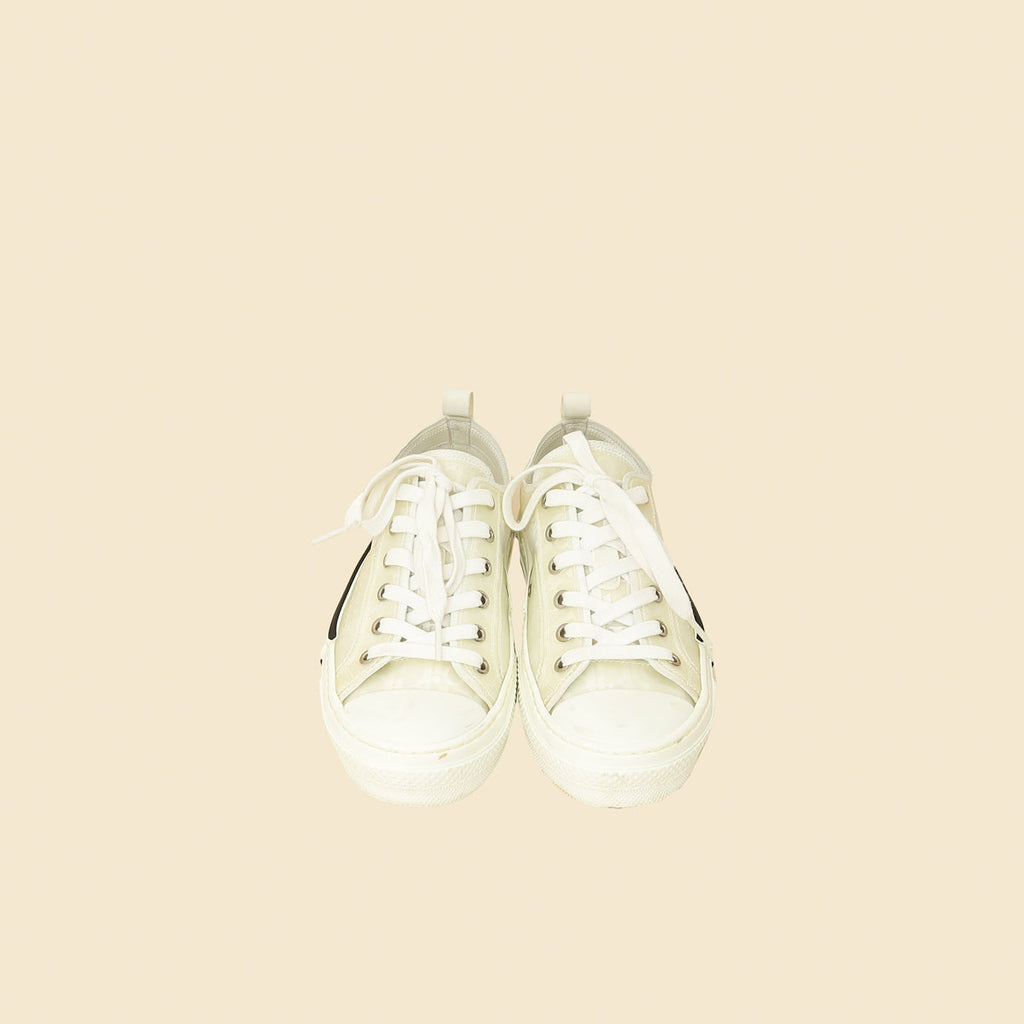 Christian Dior White B23 Low Top Sneaker 38