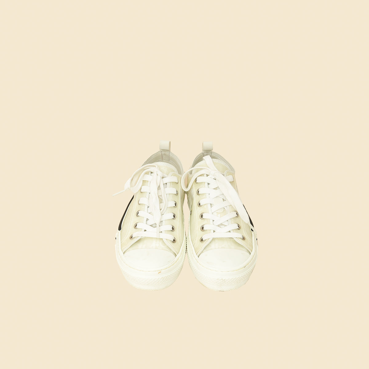 Christian Dior White B23 Low Top Sneaker 38