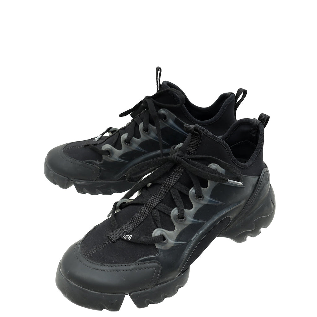 Christian Dior Black D Connect Sneakers 38
