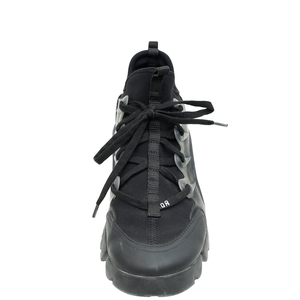 Christian Dior Black D Connect Sneakers 38