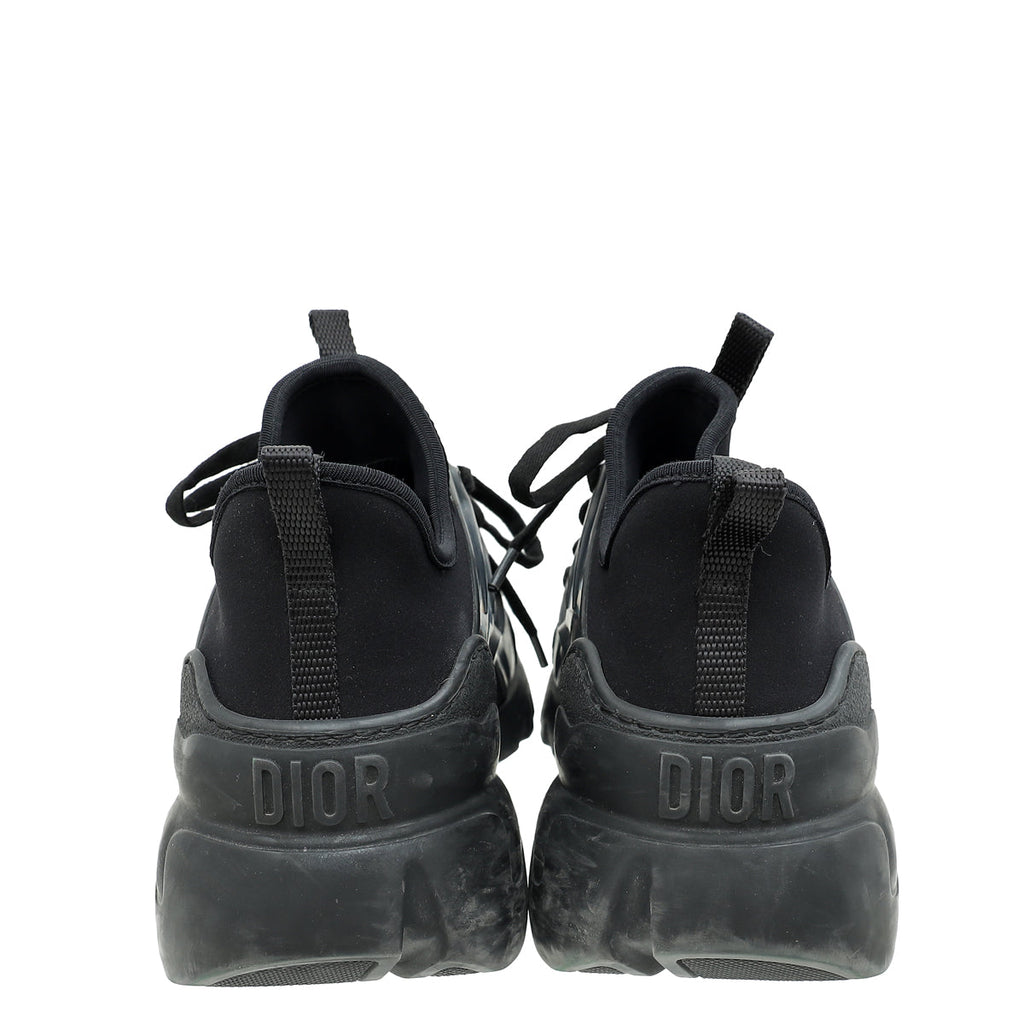 Christian Dior Black D Connect Sneakers 38