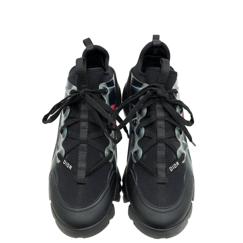 Christian Dior Bicolor Je T'aime Chunky Print D-connect Sneaker 38