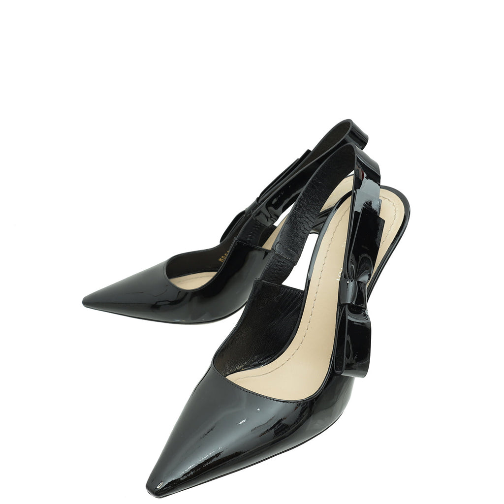 Christian Dior Black J'Adior Slingback Pump 38