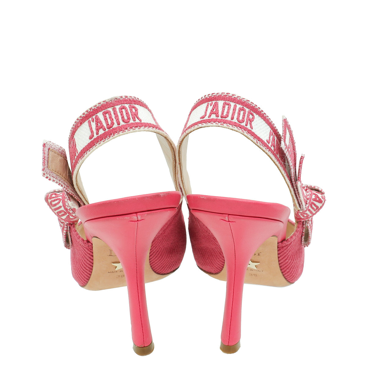 Christian Dior Pink J'adior Technical Slingback Pump 38