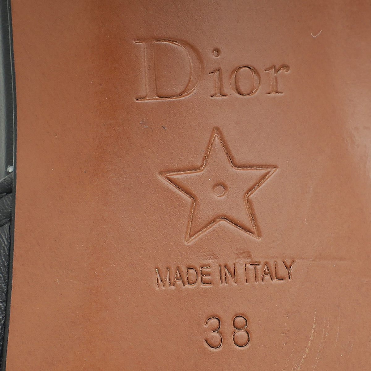 Christian Dior Black 30 Montaigne Heeled Slides 38