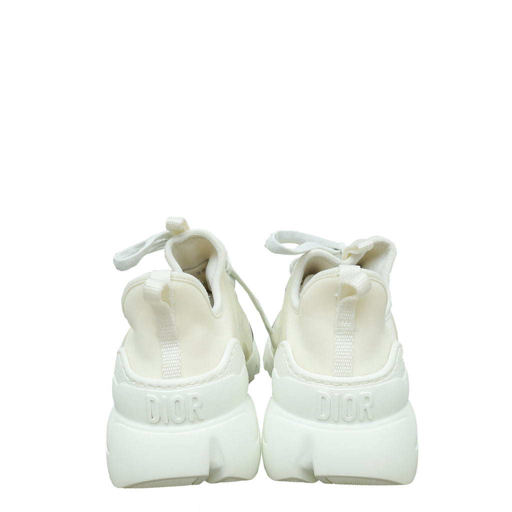 Christian Dior White D-Connect Technical Fabric Sneaker 38