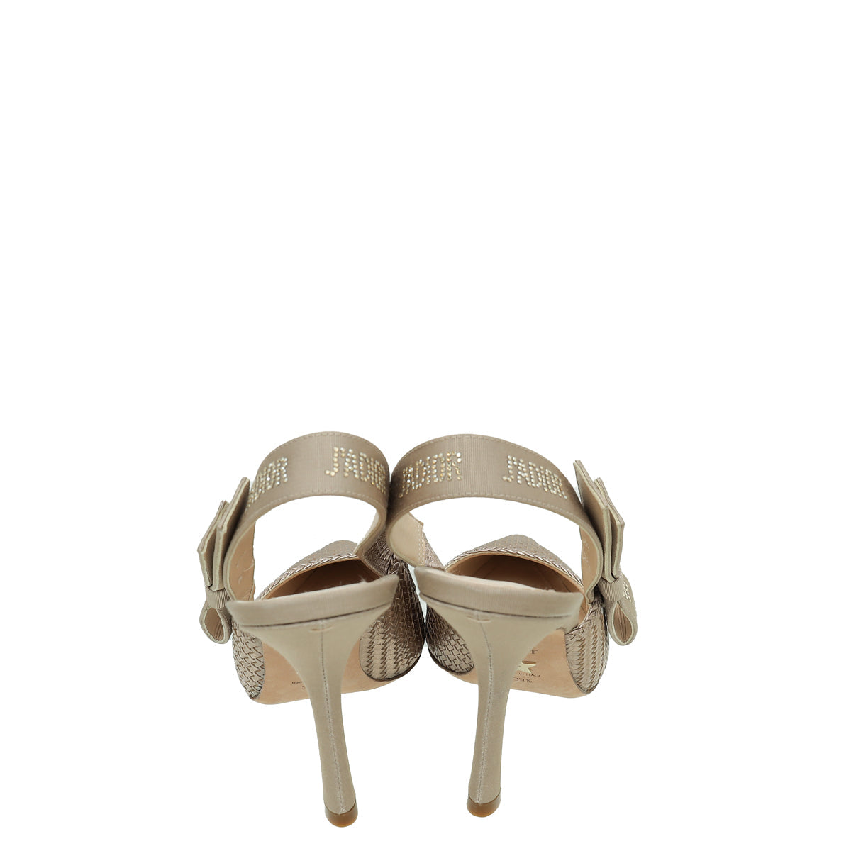 Christian Dior Cooper Woven Laminated J'adior Slingback 39.5