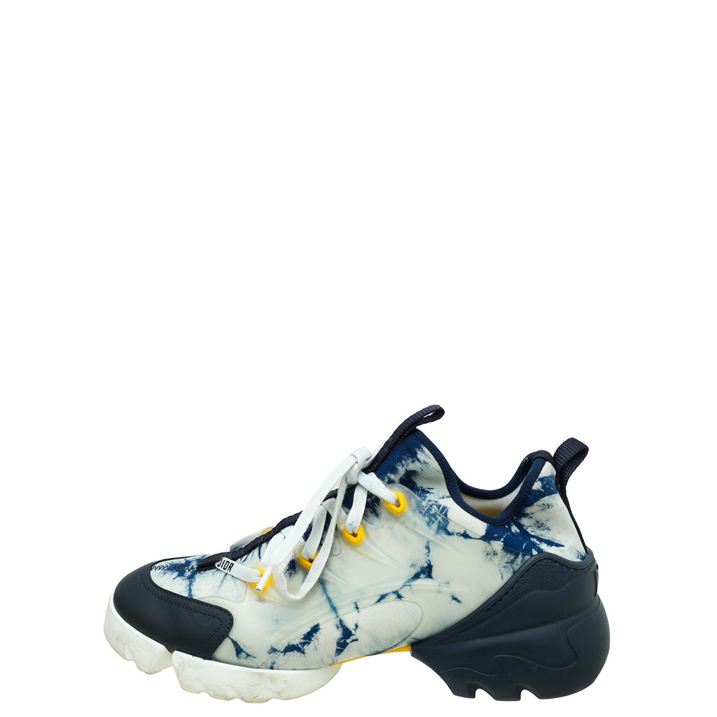 Christian Dior Navy Blue Printed Technical D-Connect Sneaker 39.5