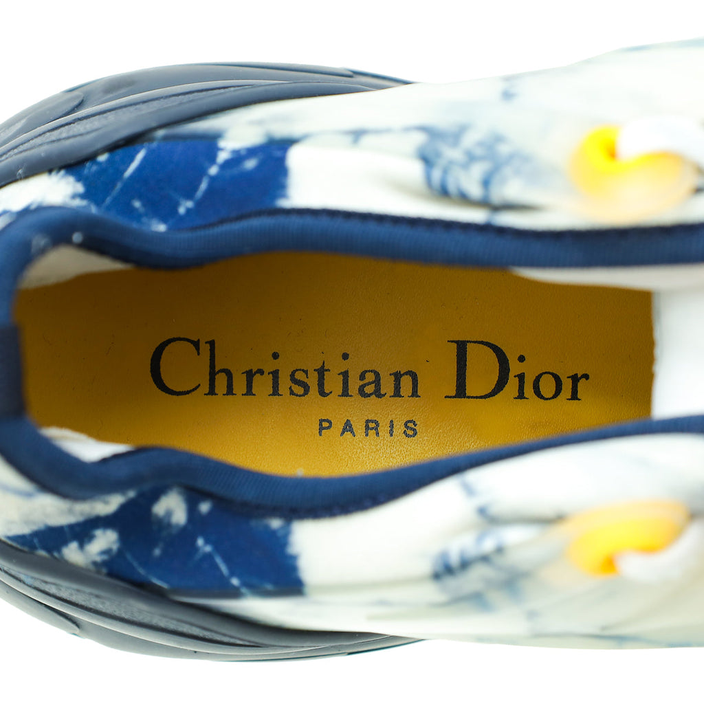 Christian Dior Navy Blue Printed Technical D-Connect Sneaker 39.5