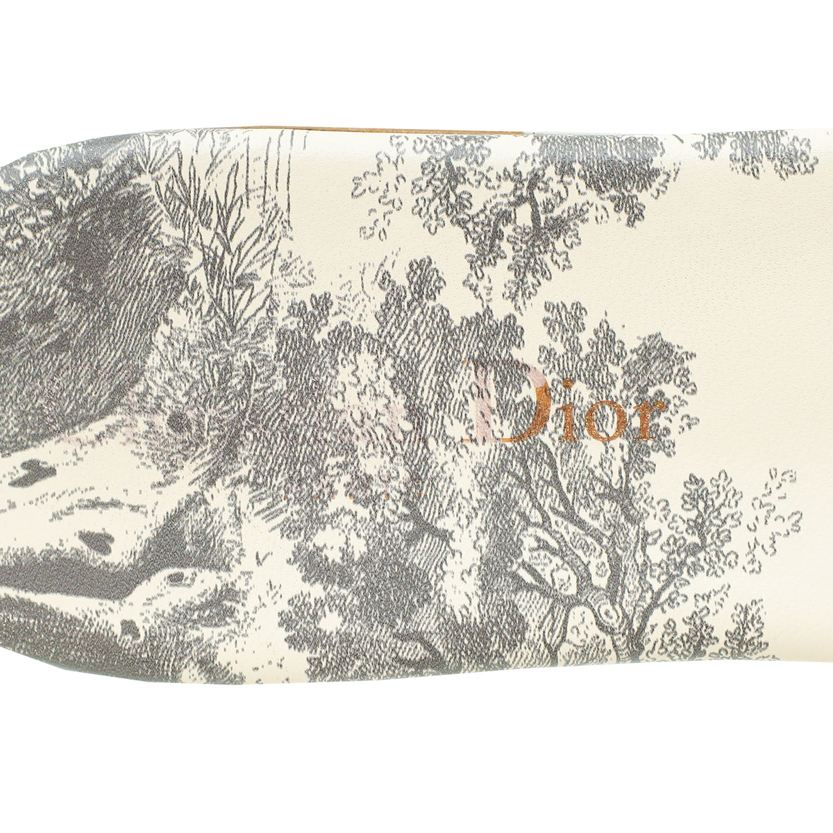 Christian Dior Grey D-Way Toile De Jouy Sandal 39.5