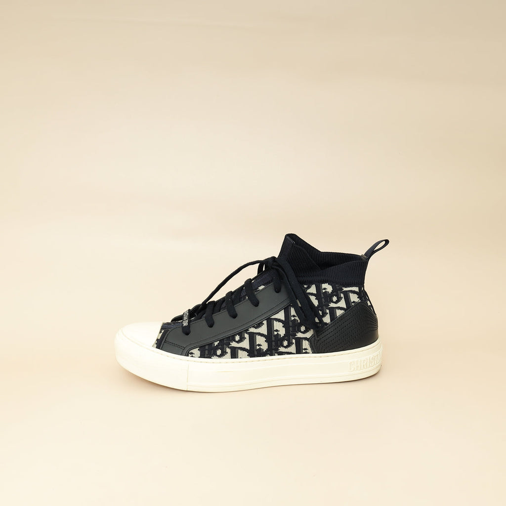 Christian Dior Navy Blue Walk'n'Dior Sock Sneaker 39.5