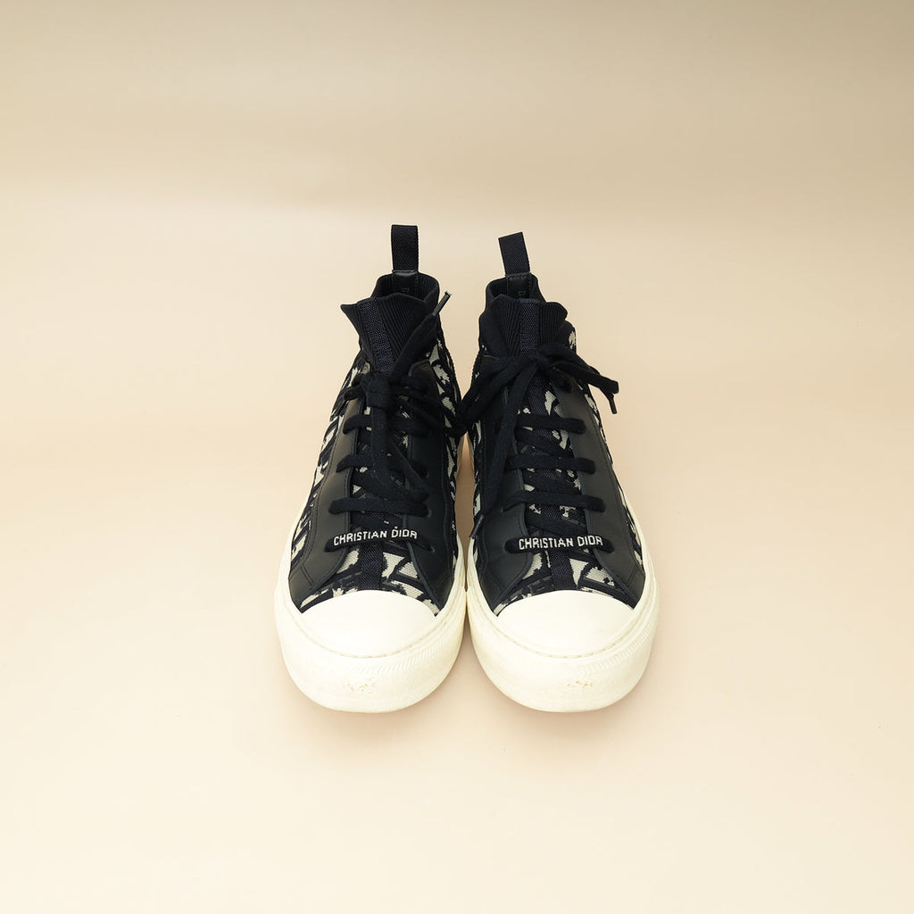 Christian Dior Navy Blue Walk'n'Dior Sock Sneaker 39.5