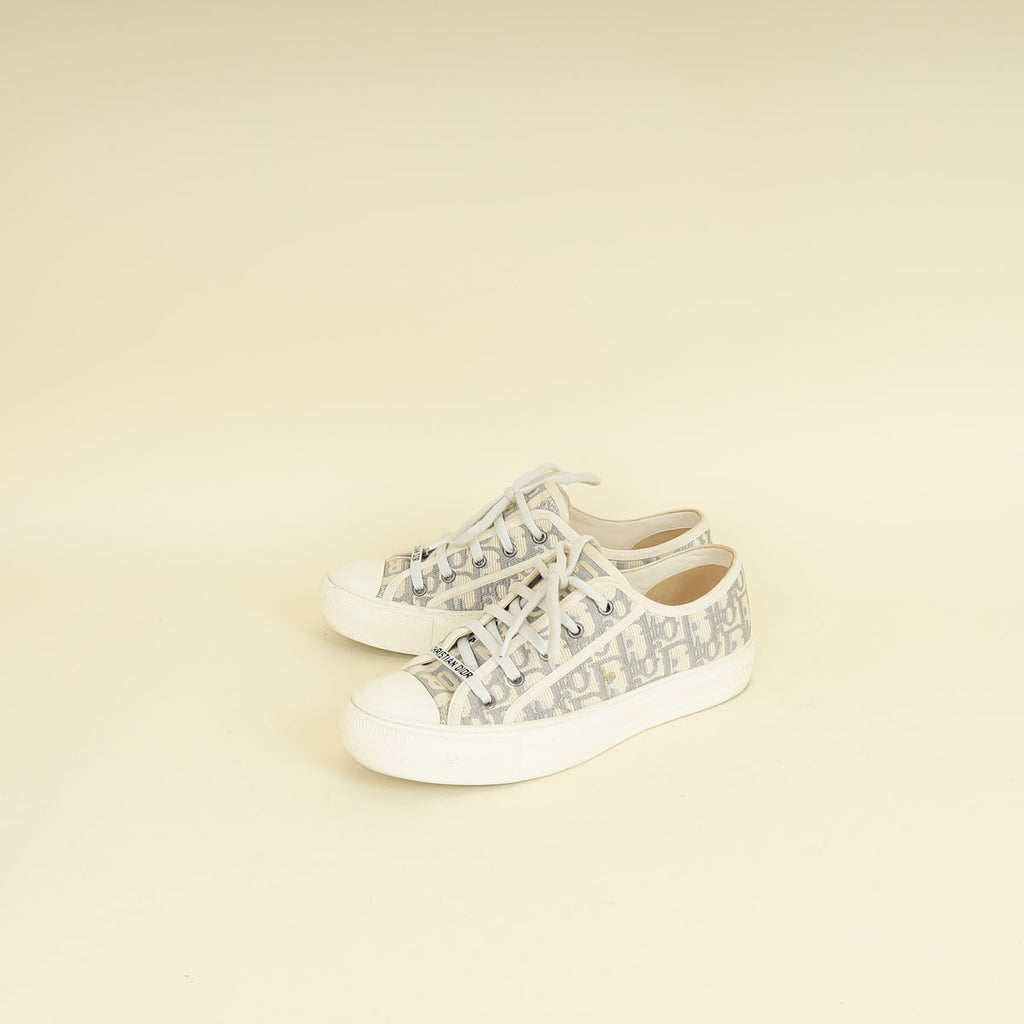 Christian Dior Grey Oblique Walk'n'Dior Sneaker 39.5