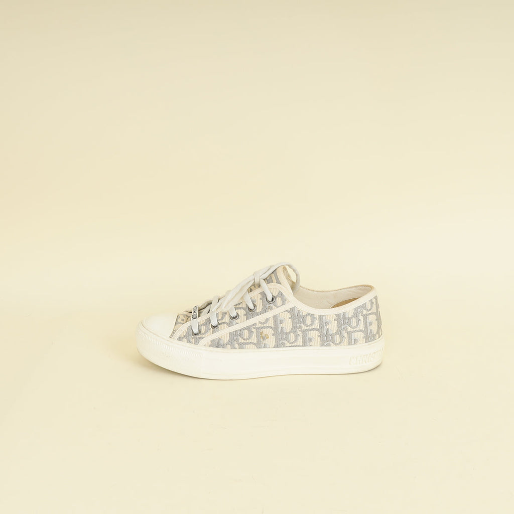 Christian Dior Grey Oblique Walk'n'Dior Sneaker 39.5