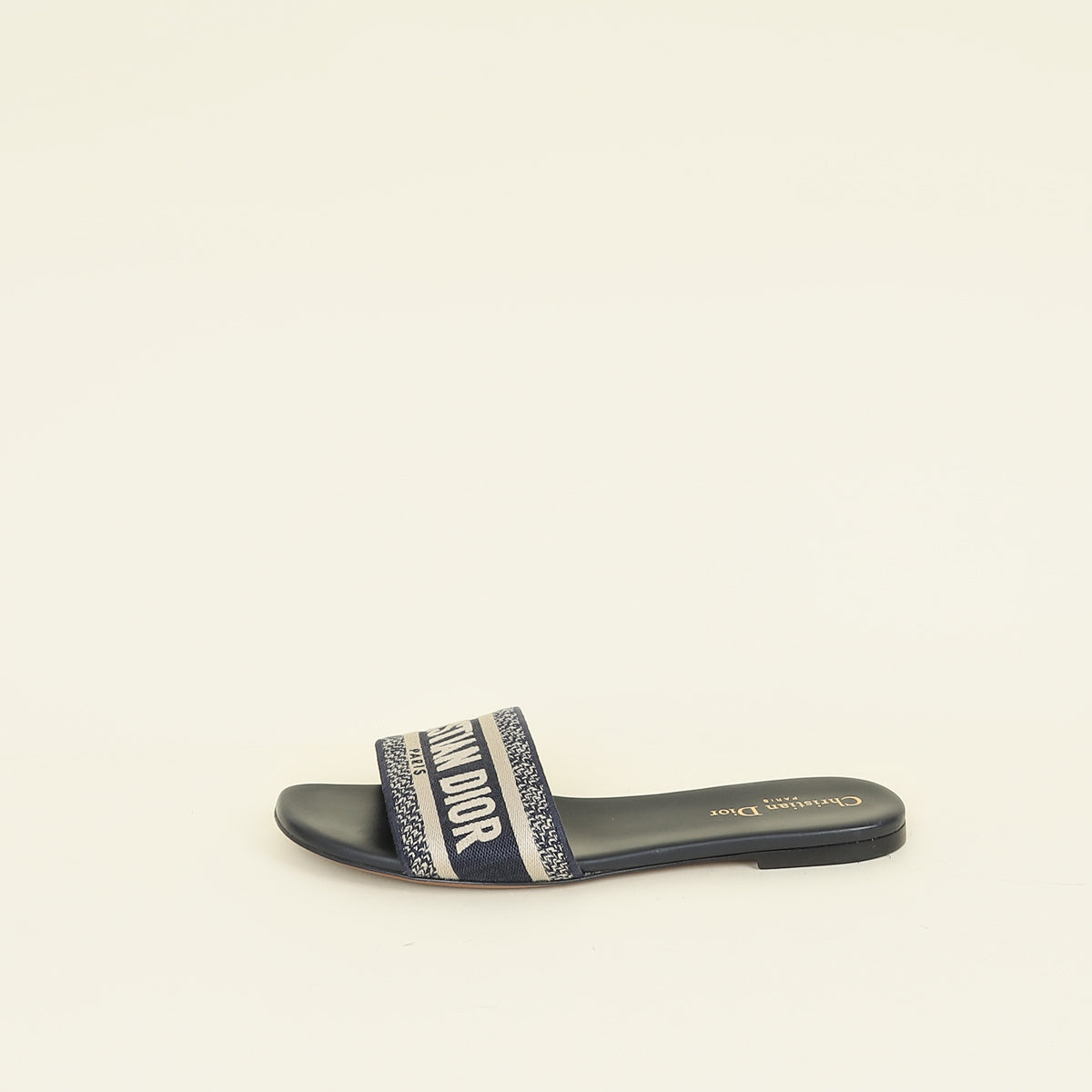 Christian Dior Navy Blue Dway Sandals 39.5