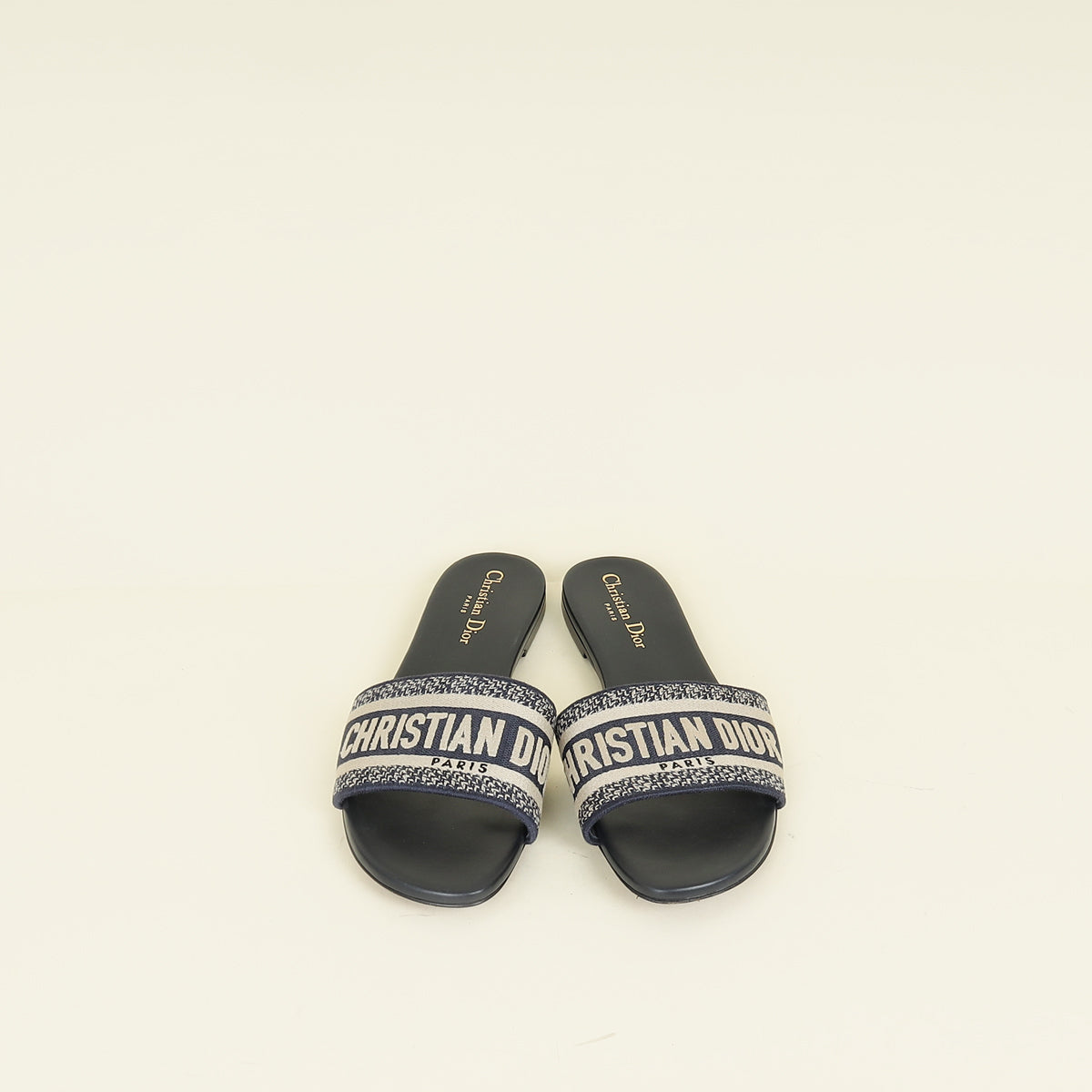 Christian Dior Navy Blue Dway Sandals 39.5