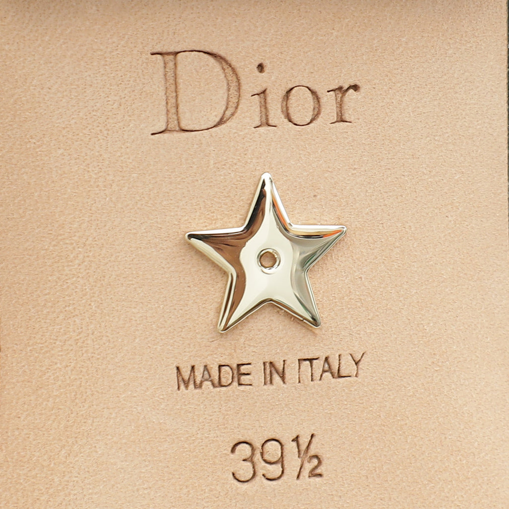 Christian Dior Black J'Adior Technical Slingback Flat 39.5