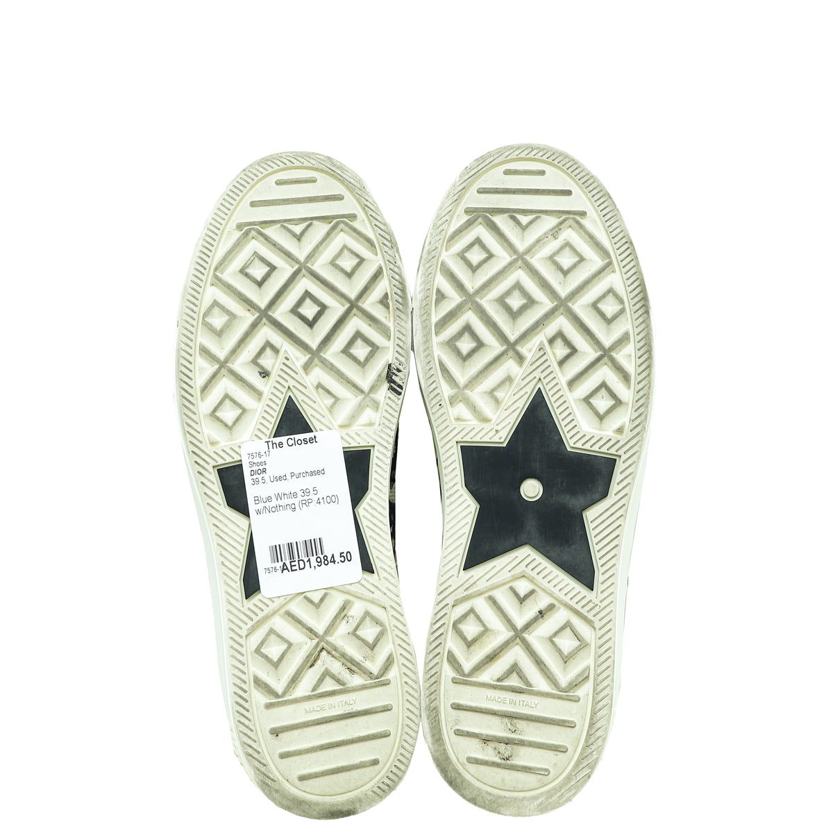 Christian Dior Bicolor Oblique Walk'N'Dior Sneakers 35.5