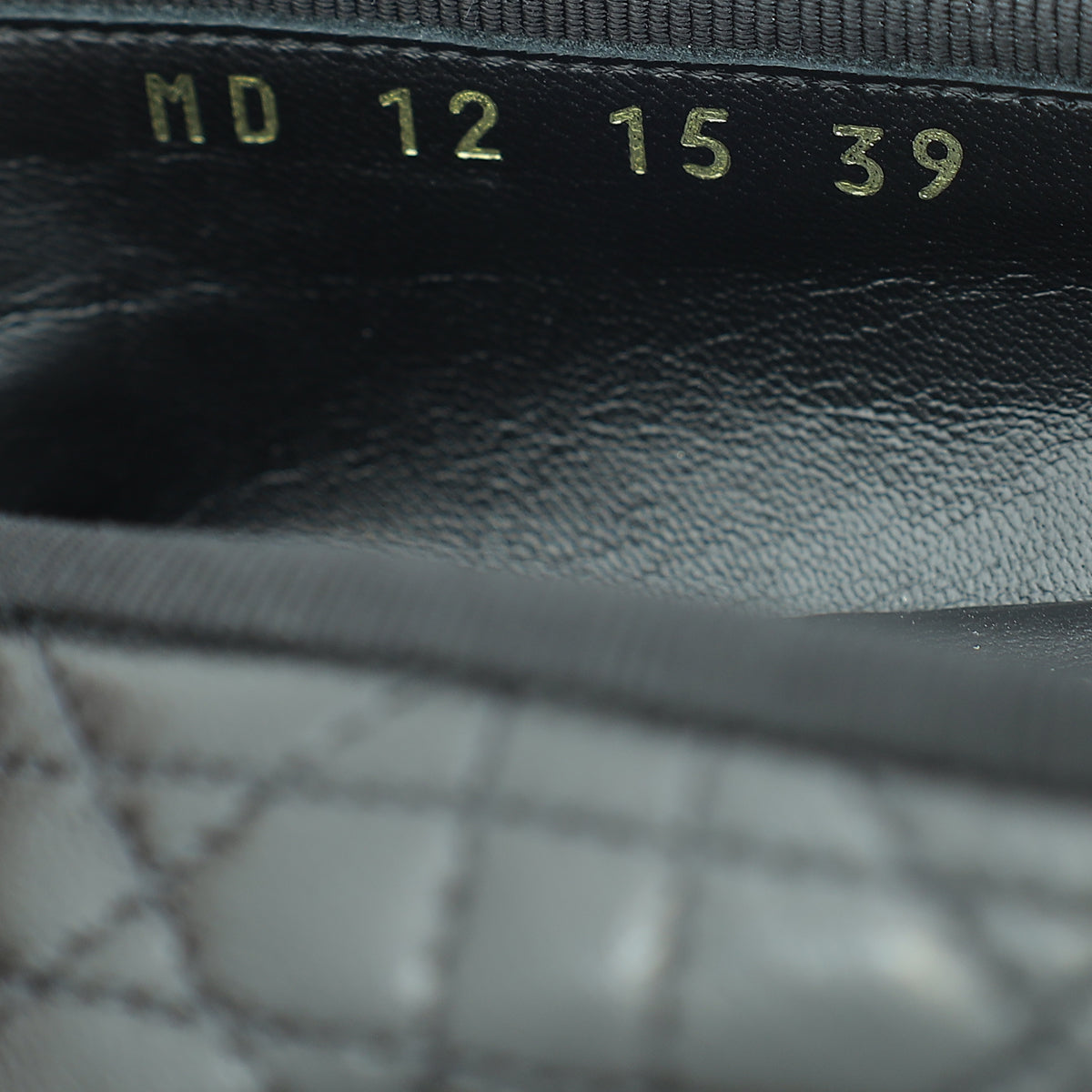 Christian Dior Black Bow Cannage "My Dior" Ballerina Flats 39