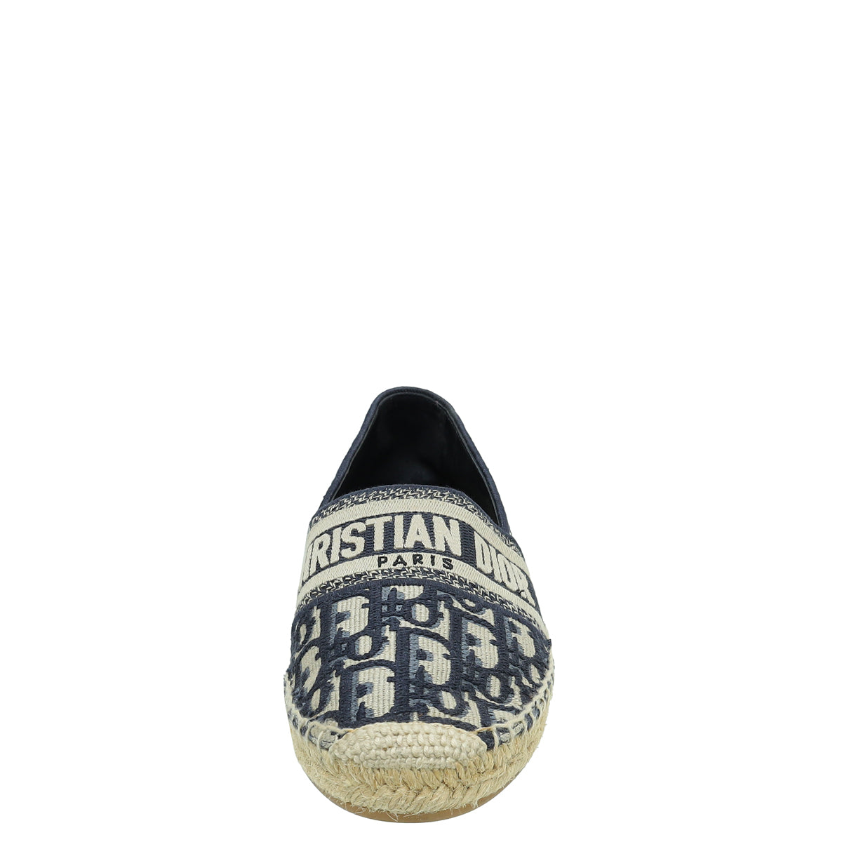 Christian Dior Blue Oblique Granville Espadrille Flats 39