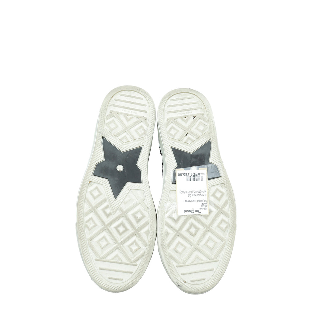 Christian Dior Bicolor Oblique Walk'N'Dior Sneakers 39