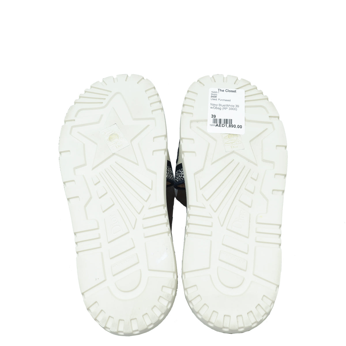 Christian Dior Bicolor Toile de Jouy Embroidered Dway Slide Sandal 39