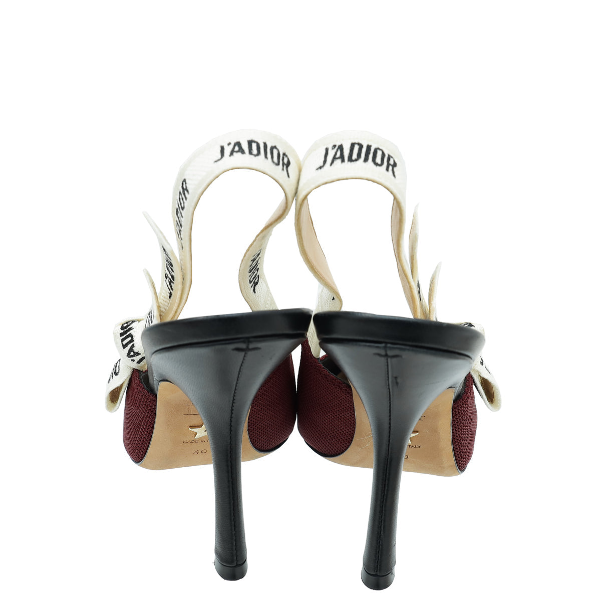 Christian Dior Bicolor J'Adior Technical Fabric Slingback Pump 40