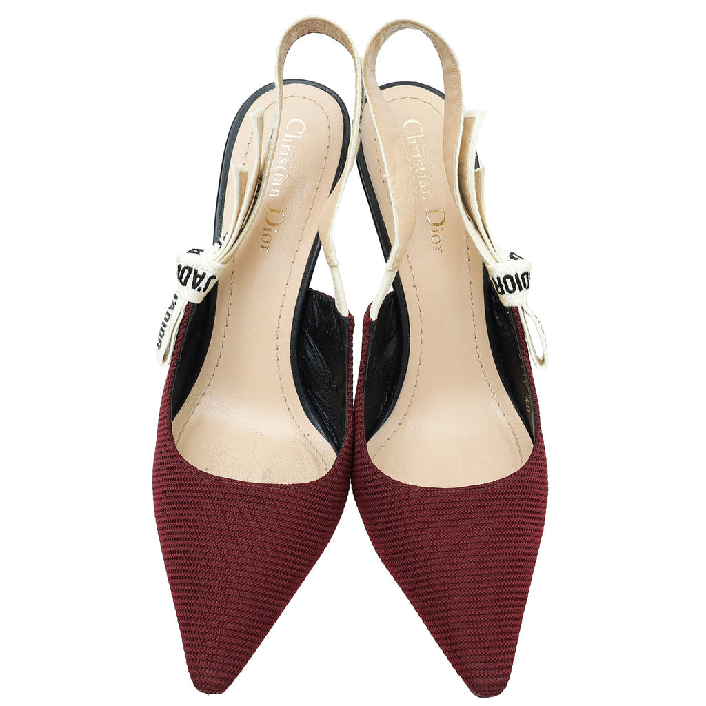 Christian Dior Bicolor J'Adior Technical Fabric Slingback Pump 40