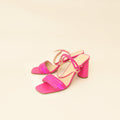 Christian Dior Fuchsia Dway Embroidered Heel Sandal 39