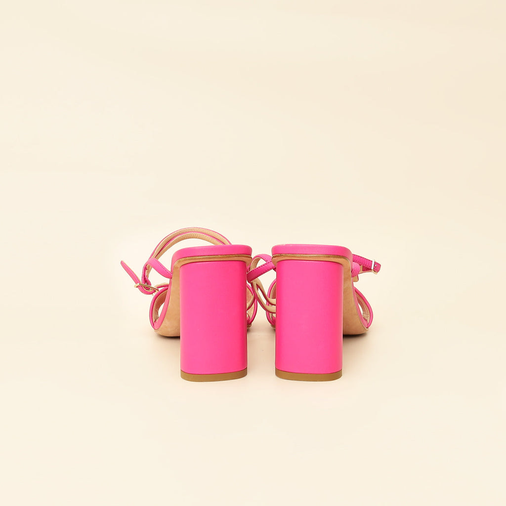 Christian Dior Fuchsia Dway Embroidered Heel Sandal 39