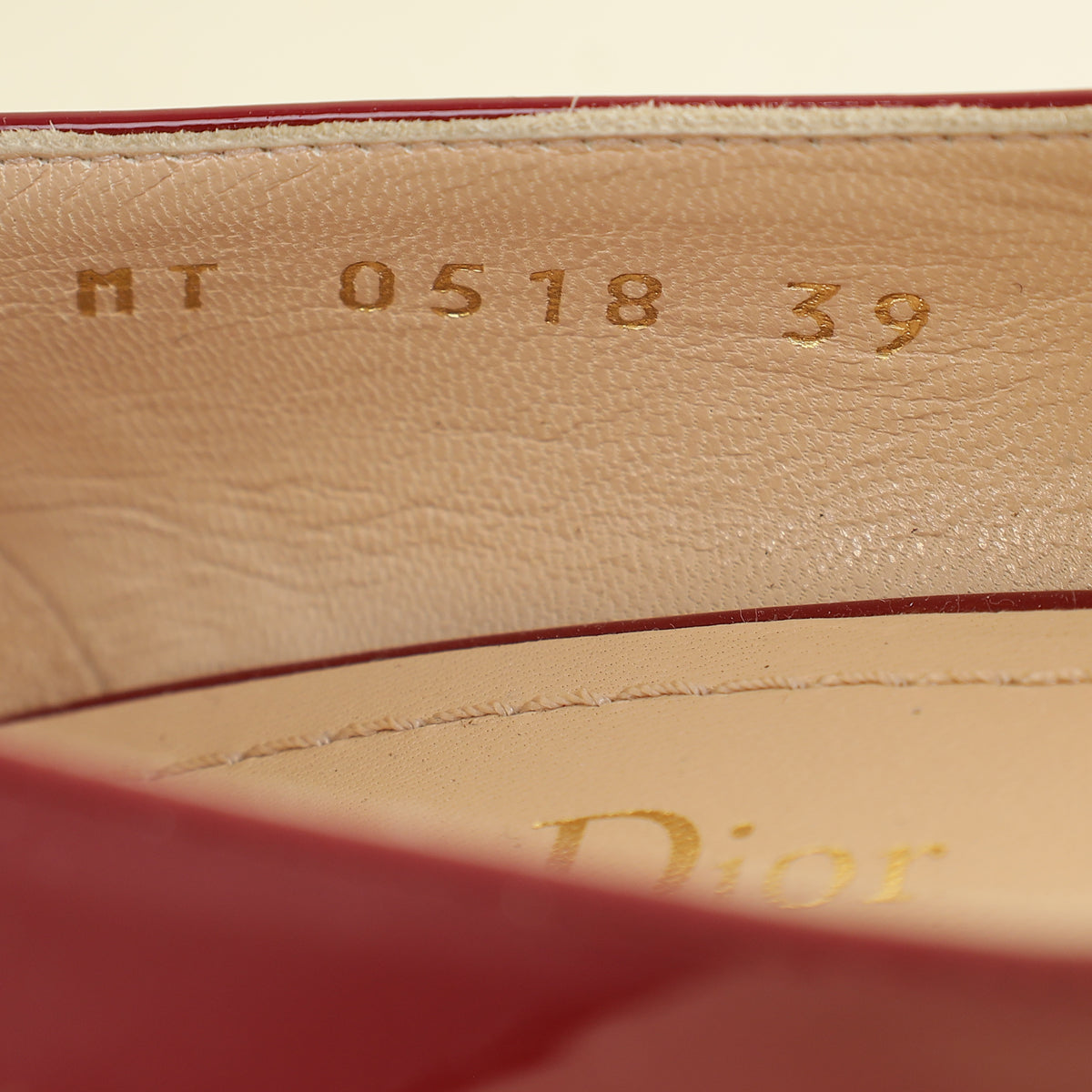 Christian Dior Red Baby-D Mary Jane Pumps 39