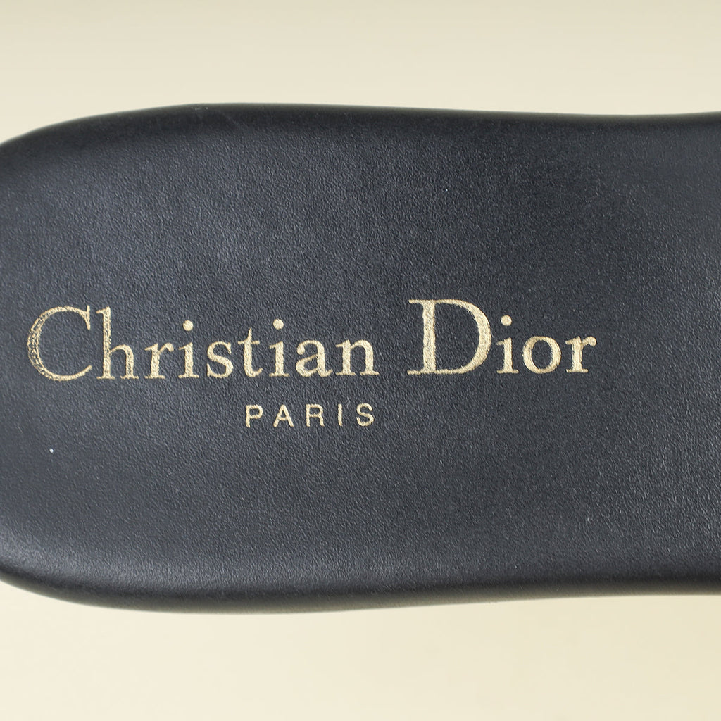 Christian Dior Navy Blue Dway Sandal 39
