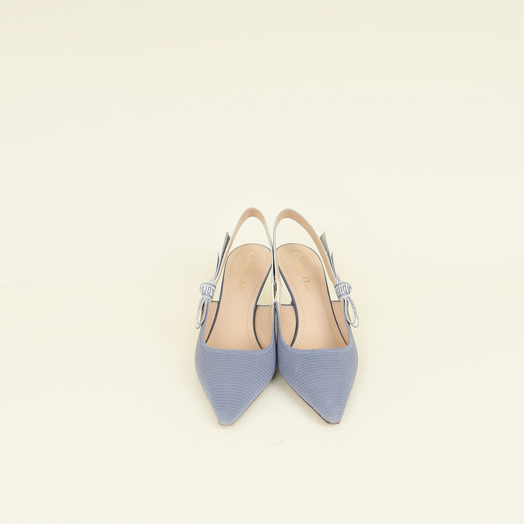 Christian Dior  Denim Blue J'Adior Slingback Pump 39
