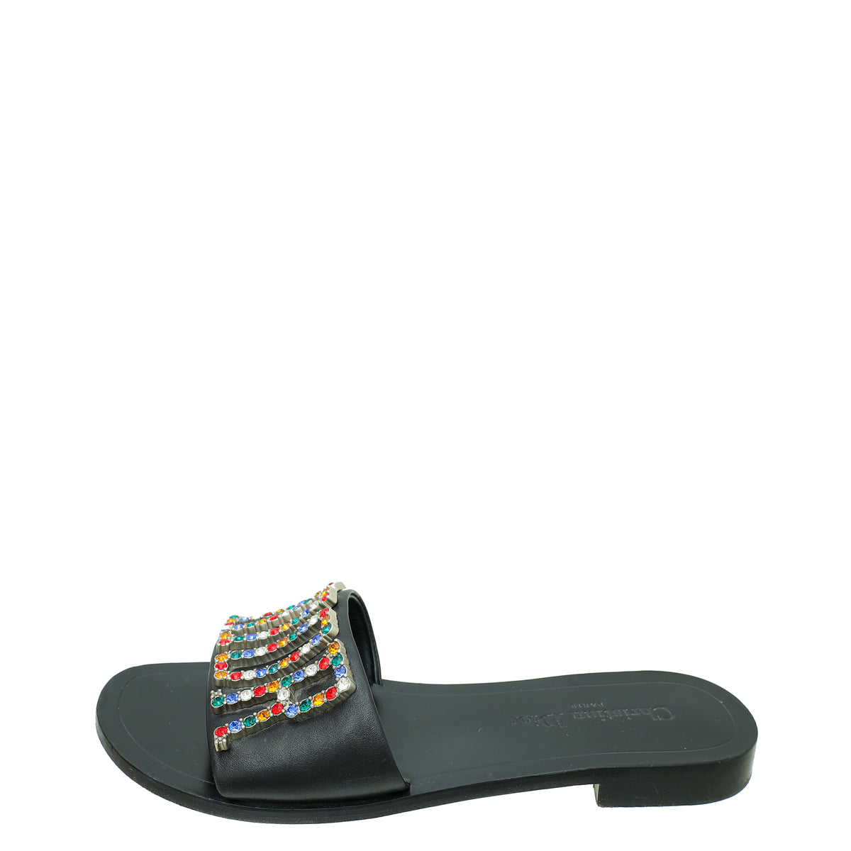 Christian Dior Black Dio(r)evolution Slide Sandals 39