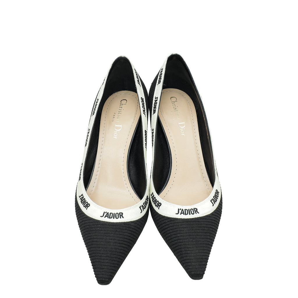 Christian Dior Black Technical Fabric J'Adior Pump 39