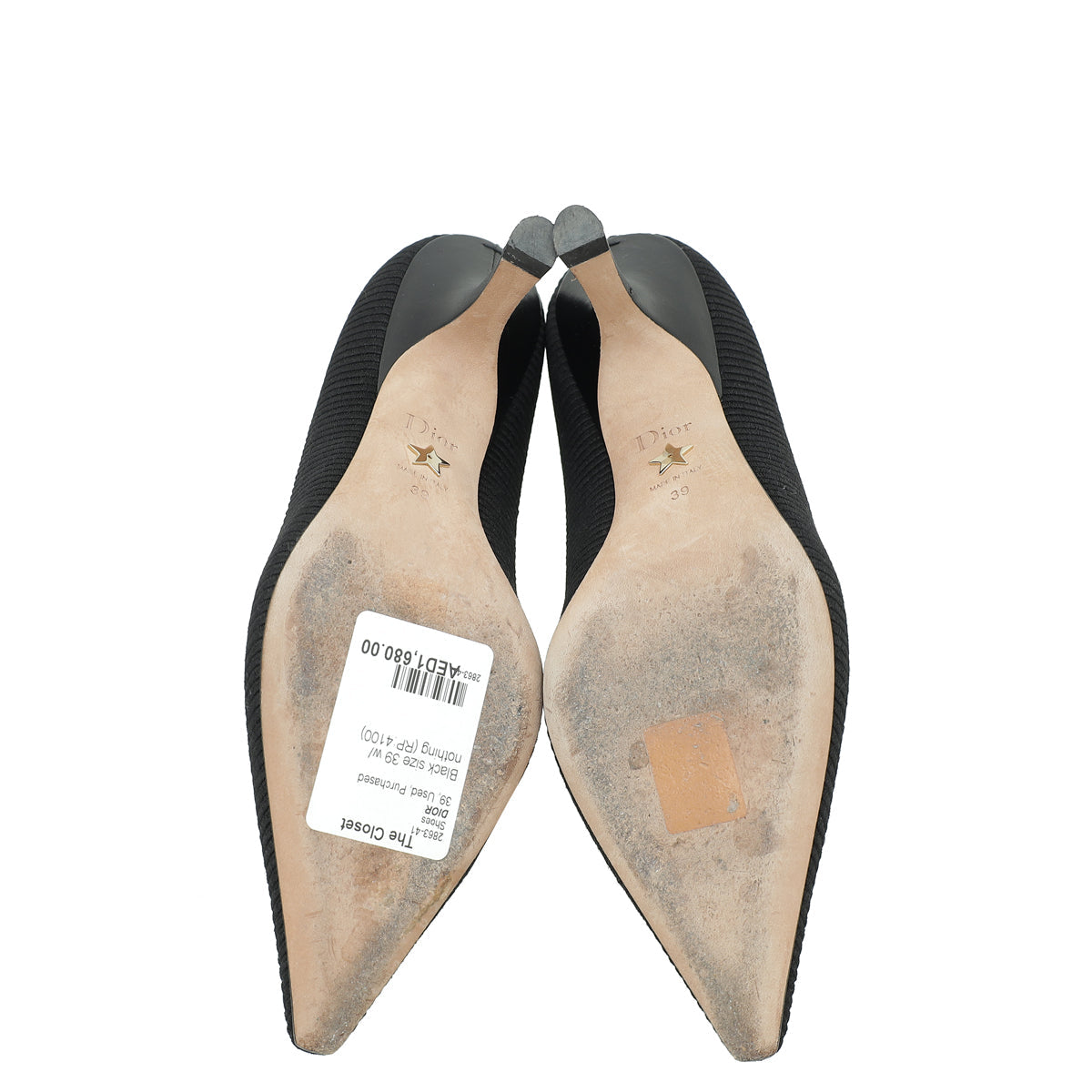 Christian Dior Black Technical Fabric J'Adior Pump 39